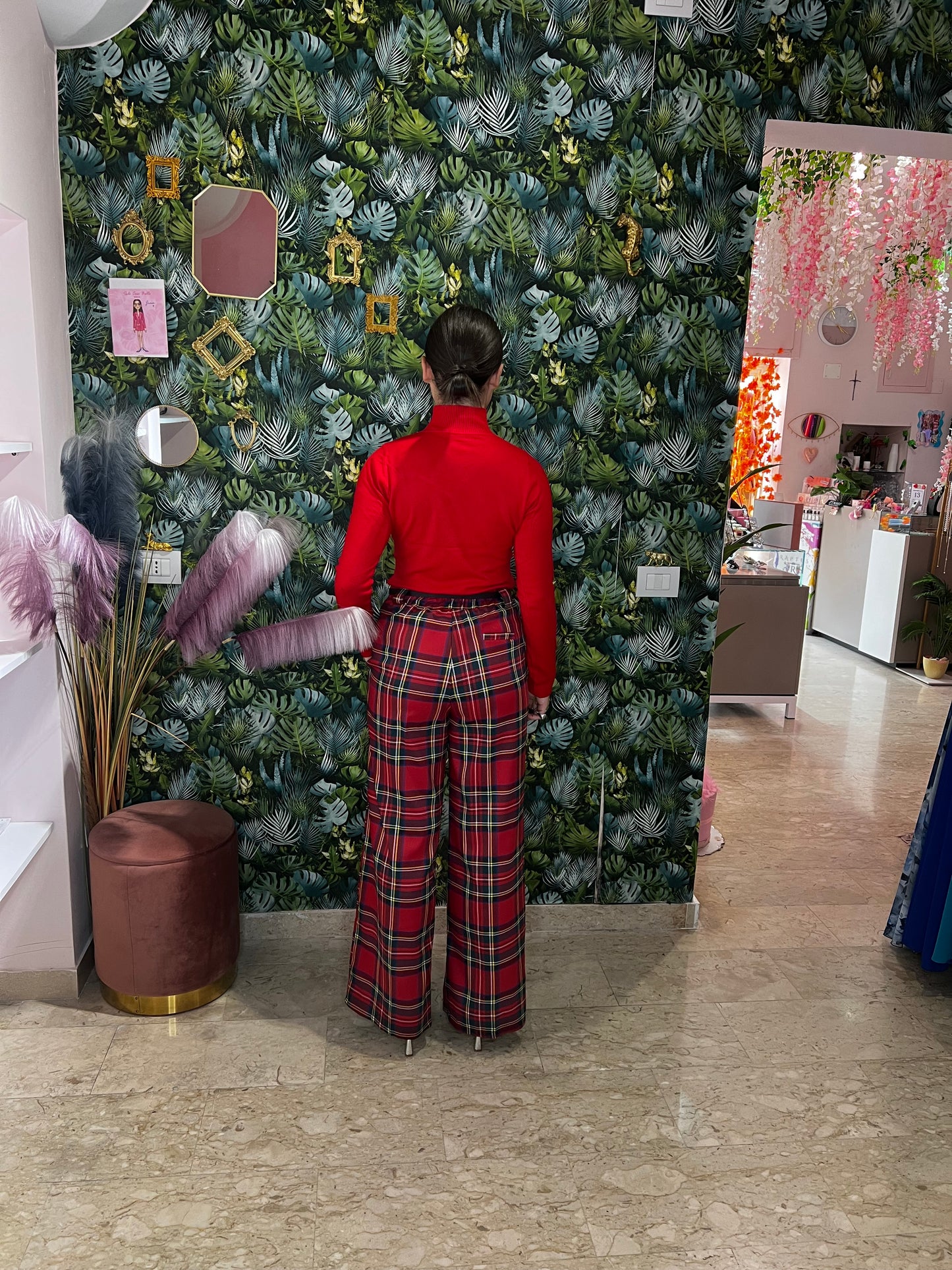 Pantalone Tartan Chic