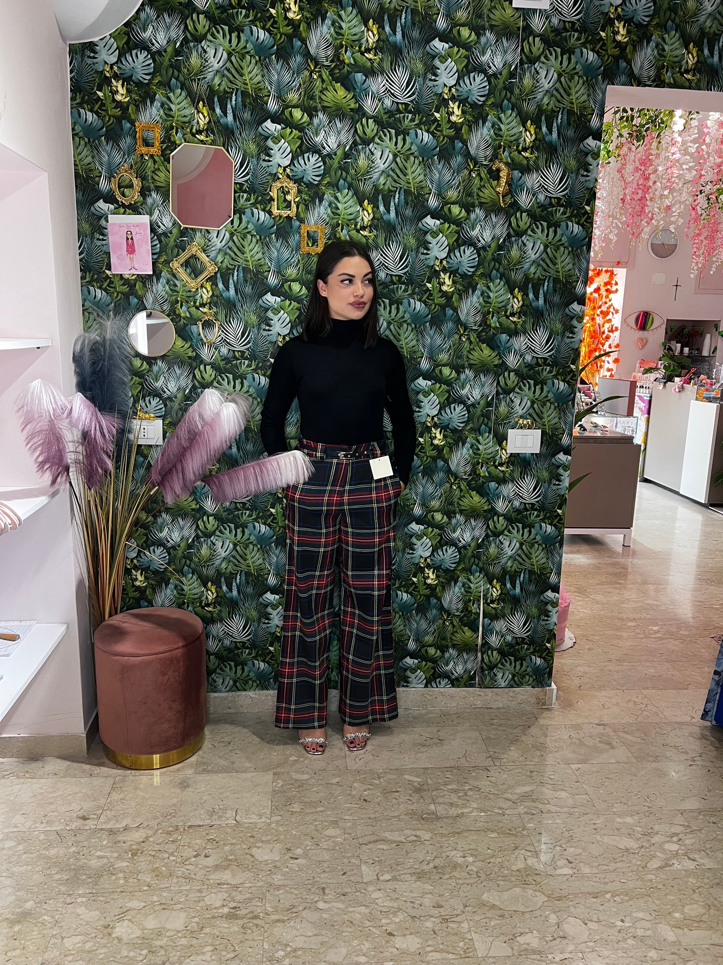 Pantalone Tartan Chic