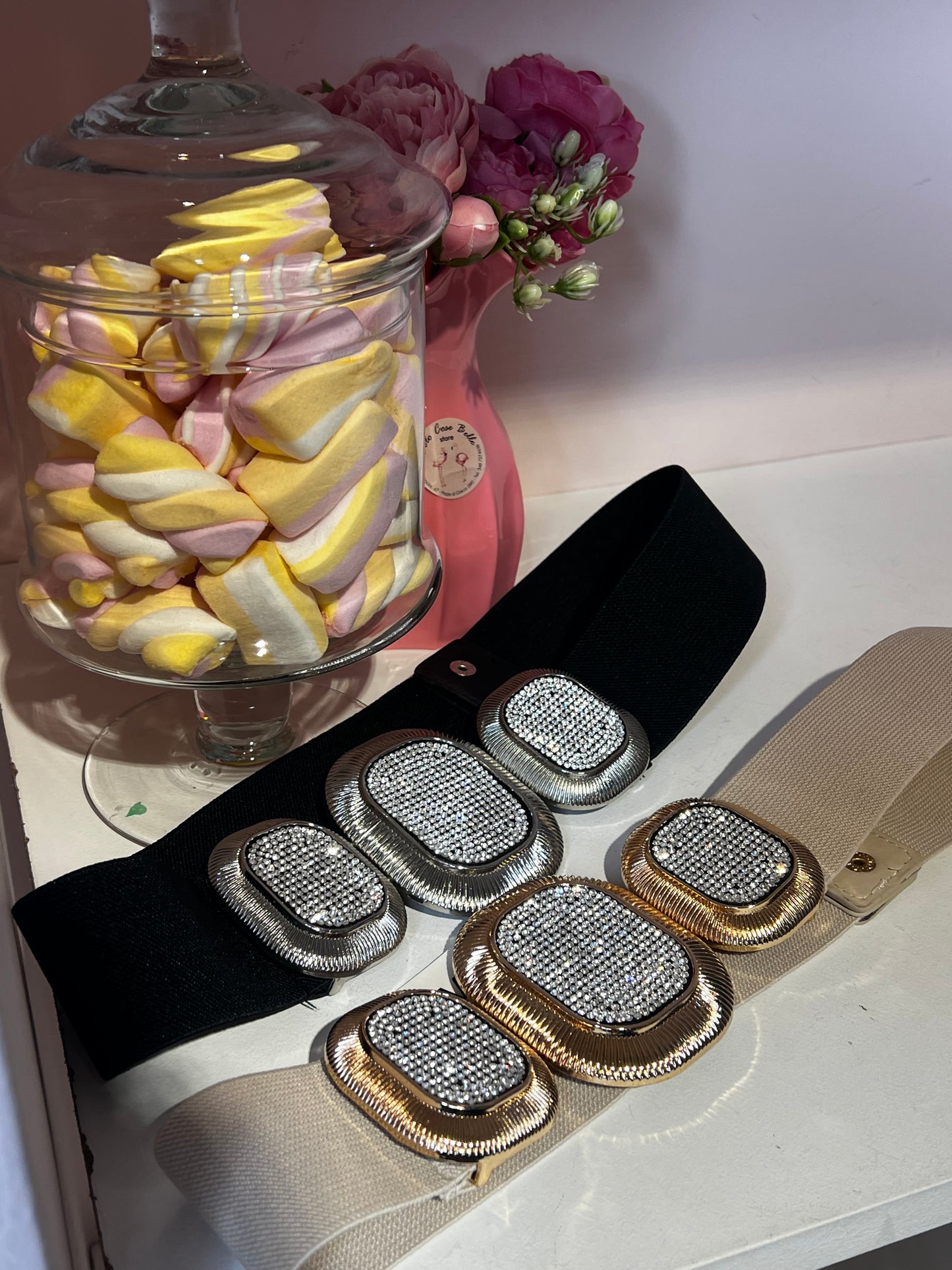 Cintura Elasticizzata Strass