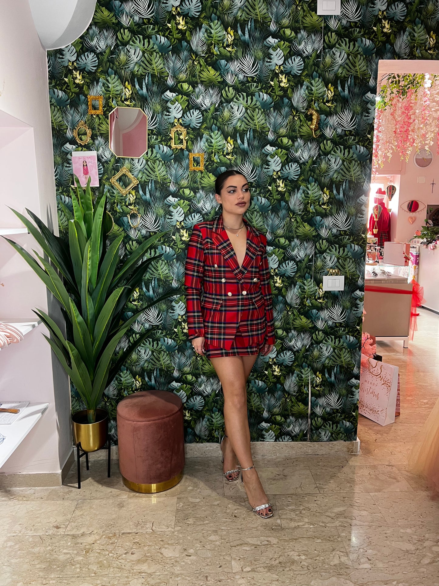 Blazer Tartan Doppio Petto