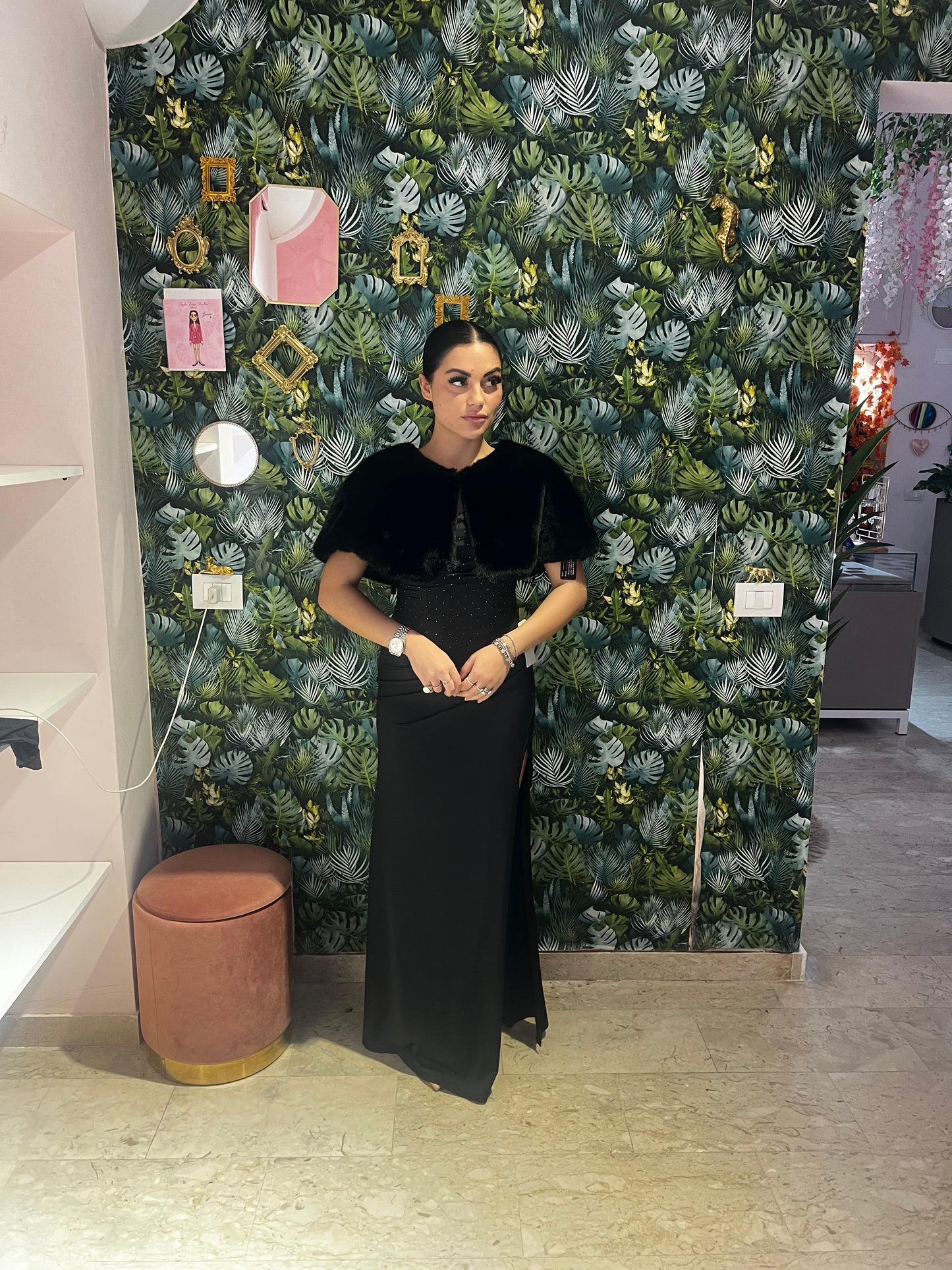 Mantellina Eco Pelliccia