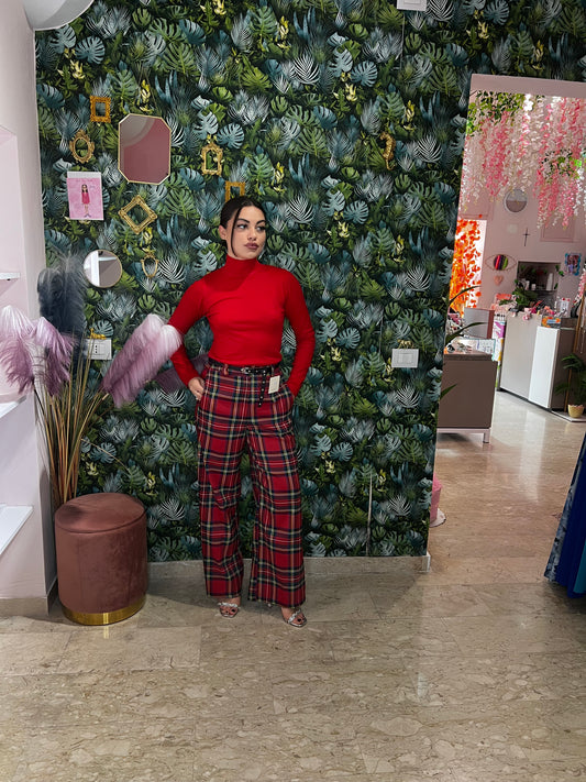 Pantalone Tartan Chic