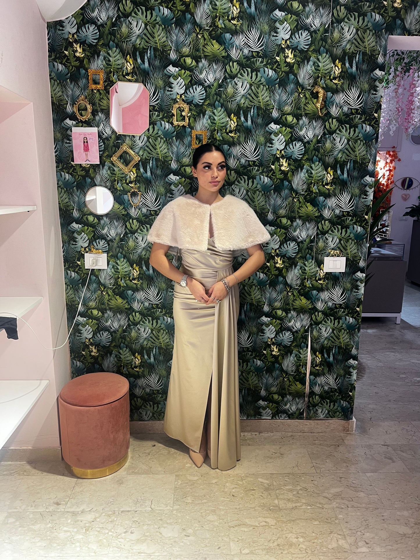 Mantellina Eco Pelliccia